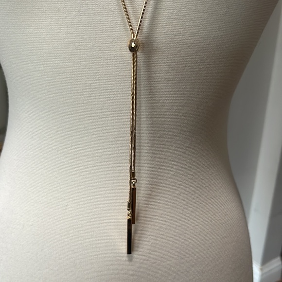 Max Zoe Long Chain Lariat Necklace - Picture 2 of 10